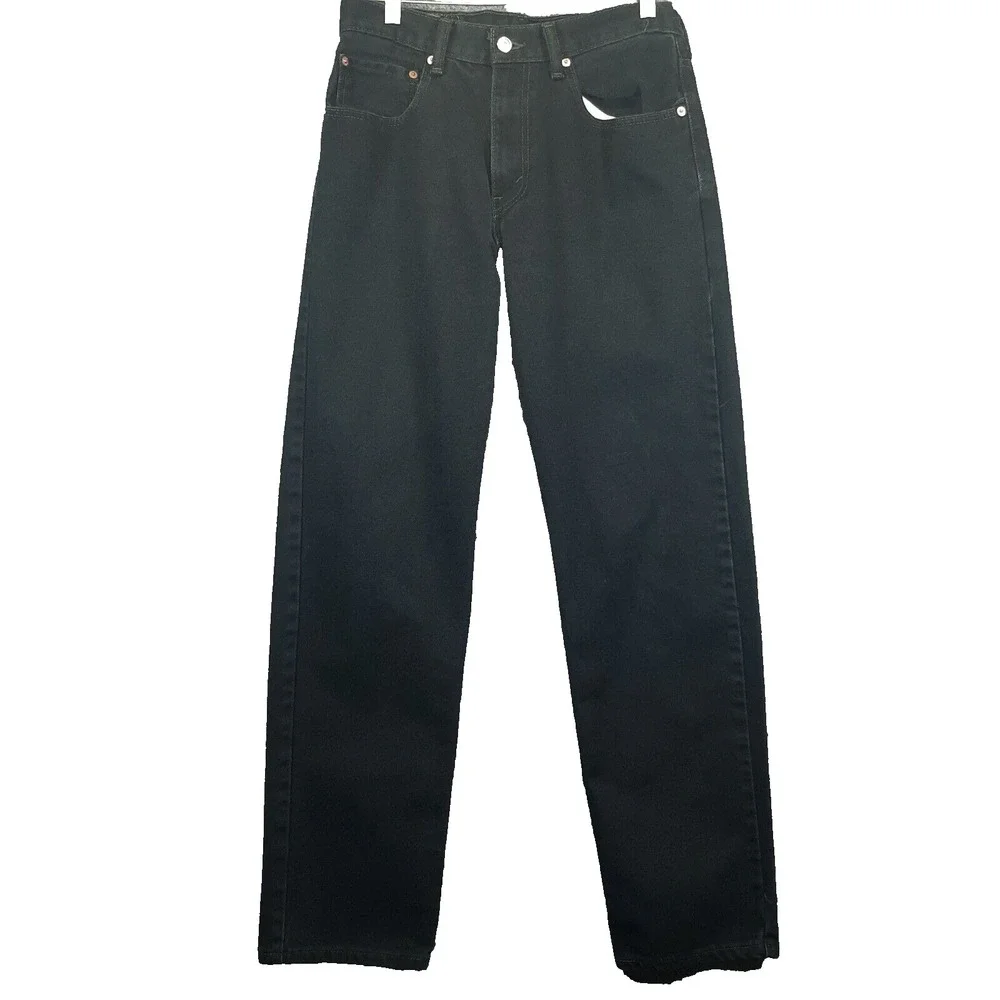 Levi's 550 Jeans Black Relaxed Fit Tapered Leg Size 32X34